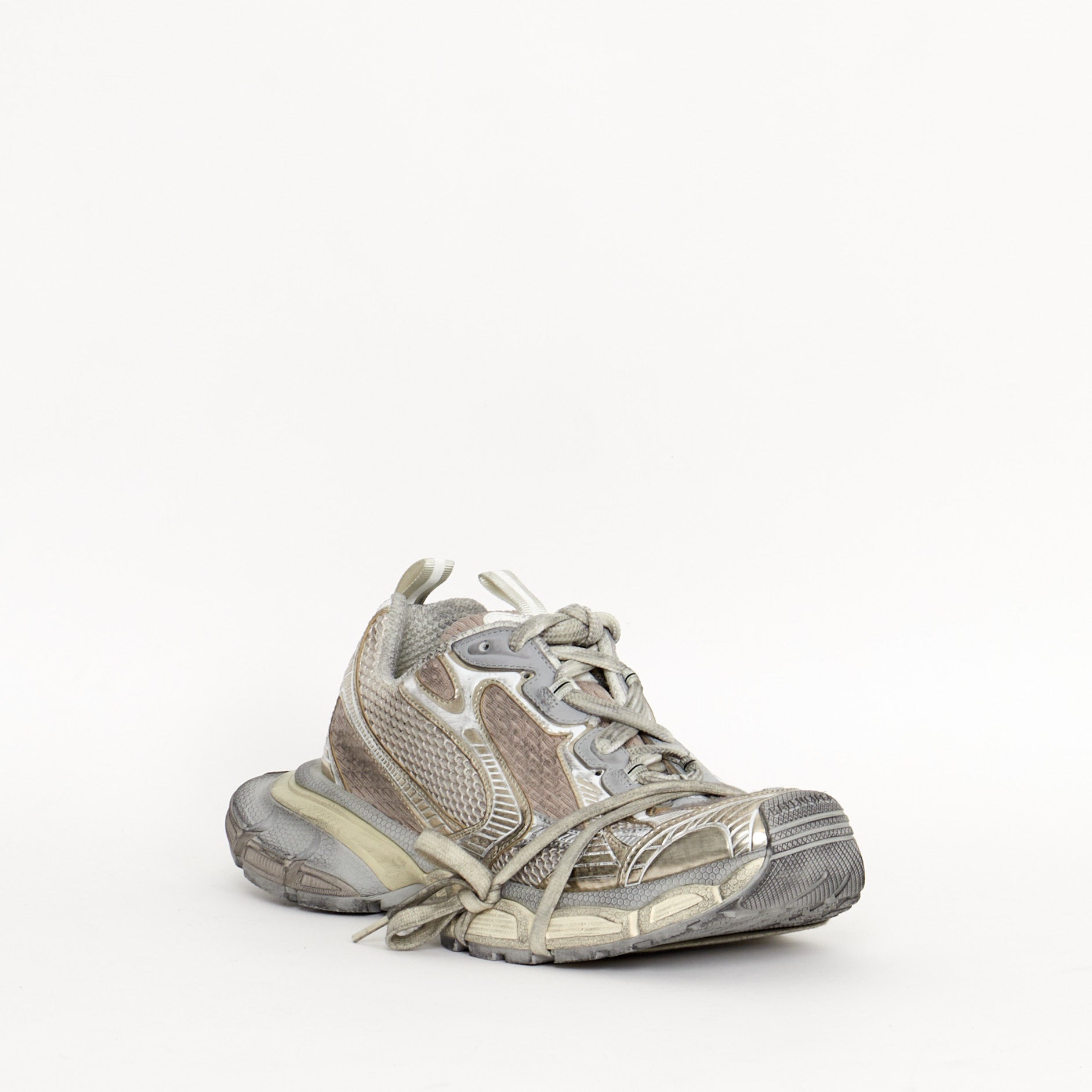 Sneakers Balenciaga 3Xl Blanc et argent