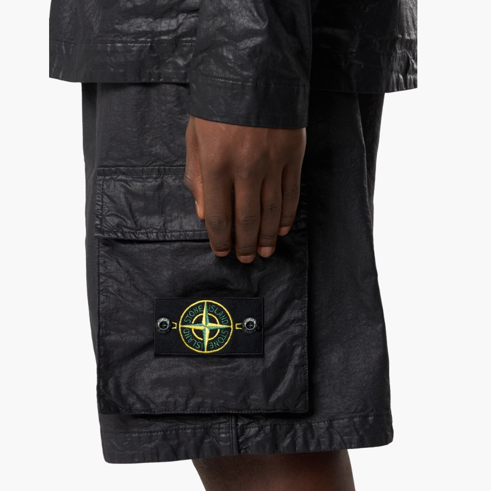 Bermuda cargo ample à jambe large