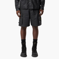 Loose-fitting cargo shorts with wide legs