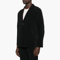 Blazer Homme Plissé Noir