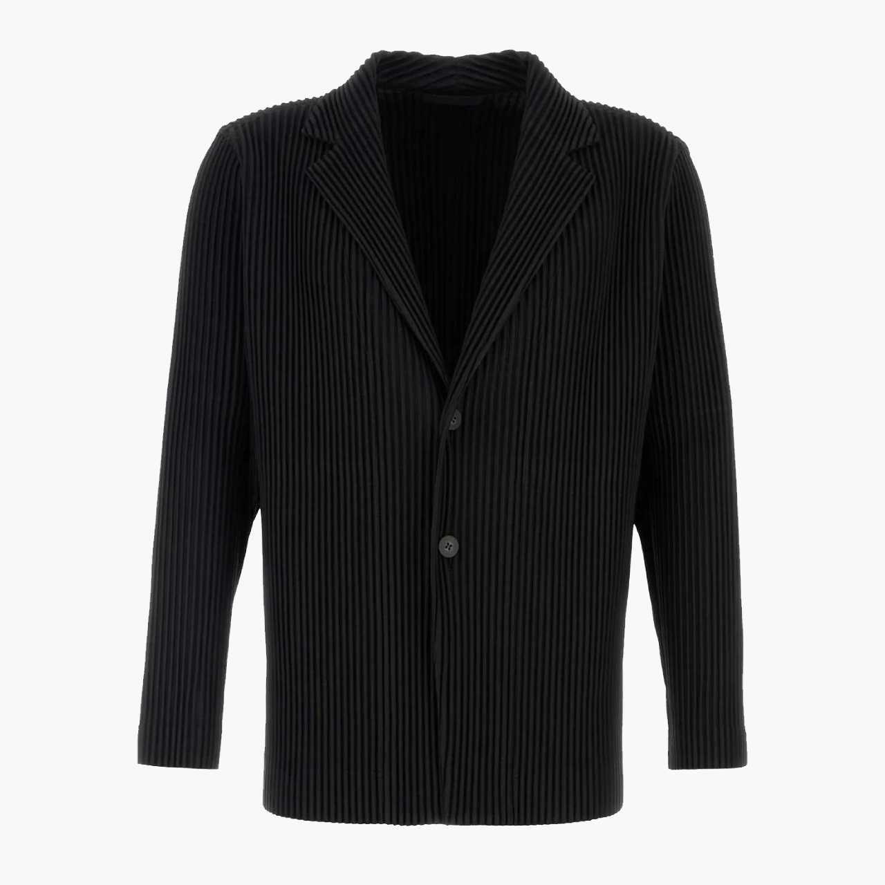 Blazer Basique Homme Plissé Noir