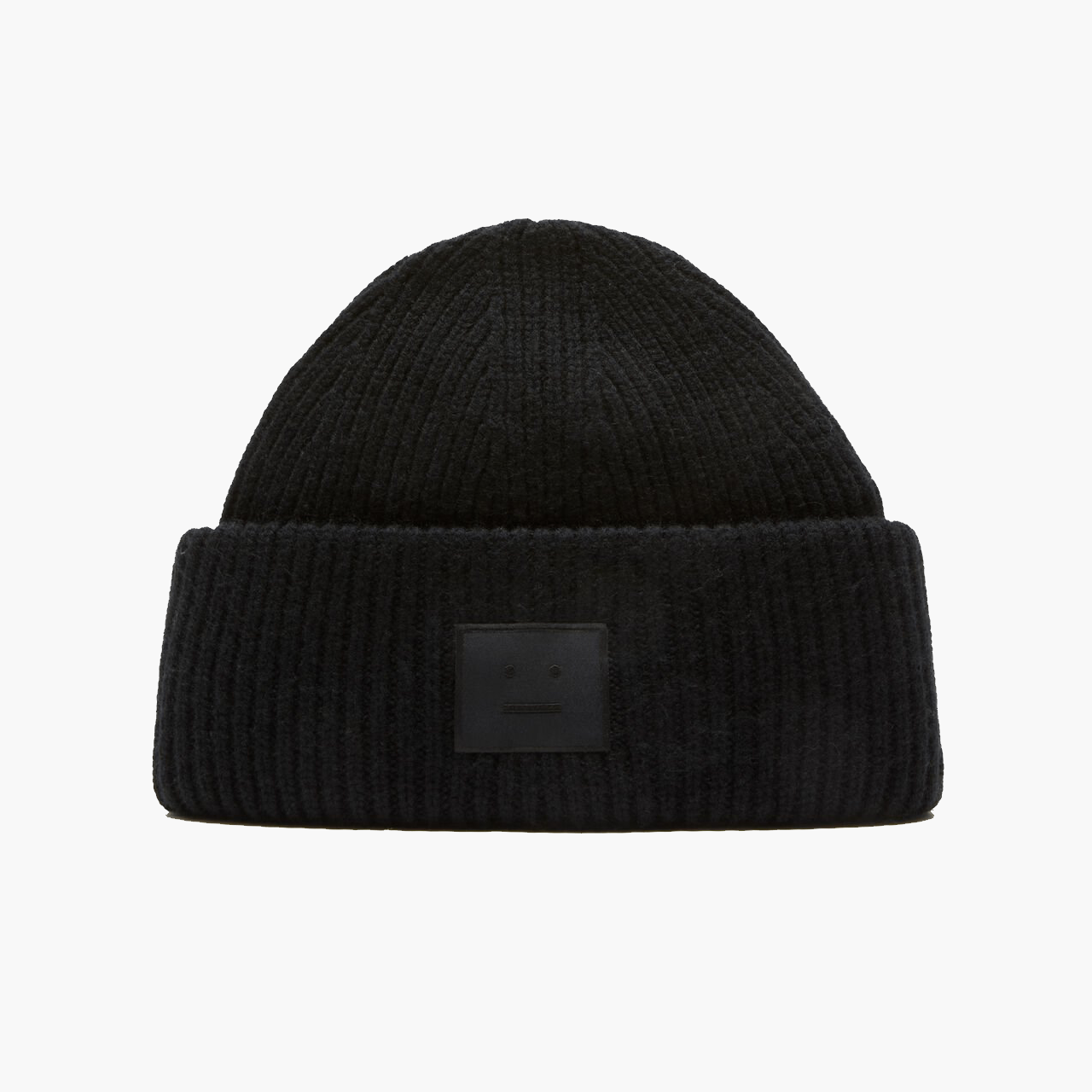 Bonnet Acne Studios Logo Face noir