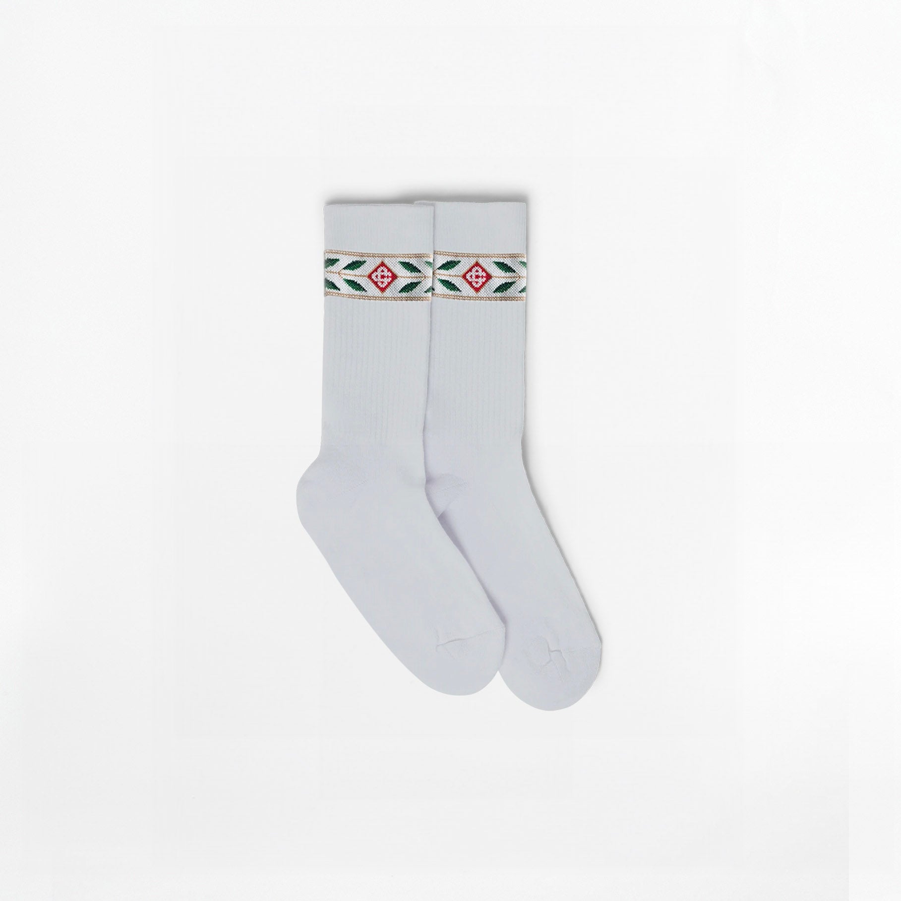 Chaussettes Casablanca Laurel Blanches