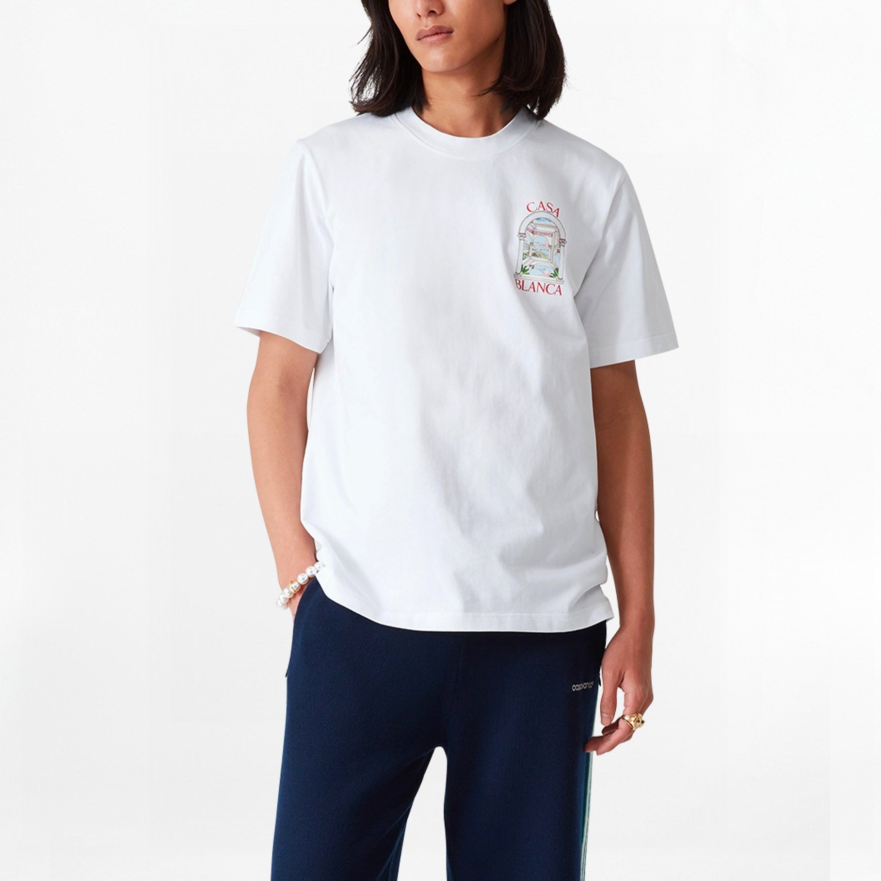 T-shirt Casablanca Le Passage Blanc