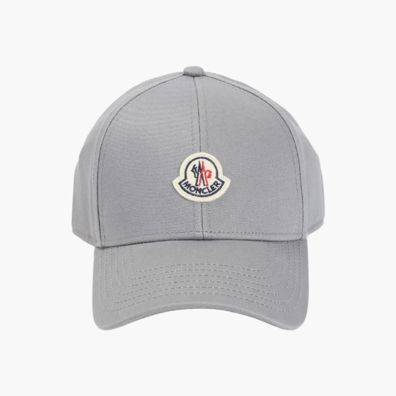 Casquette Moncler gabardine coton gris