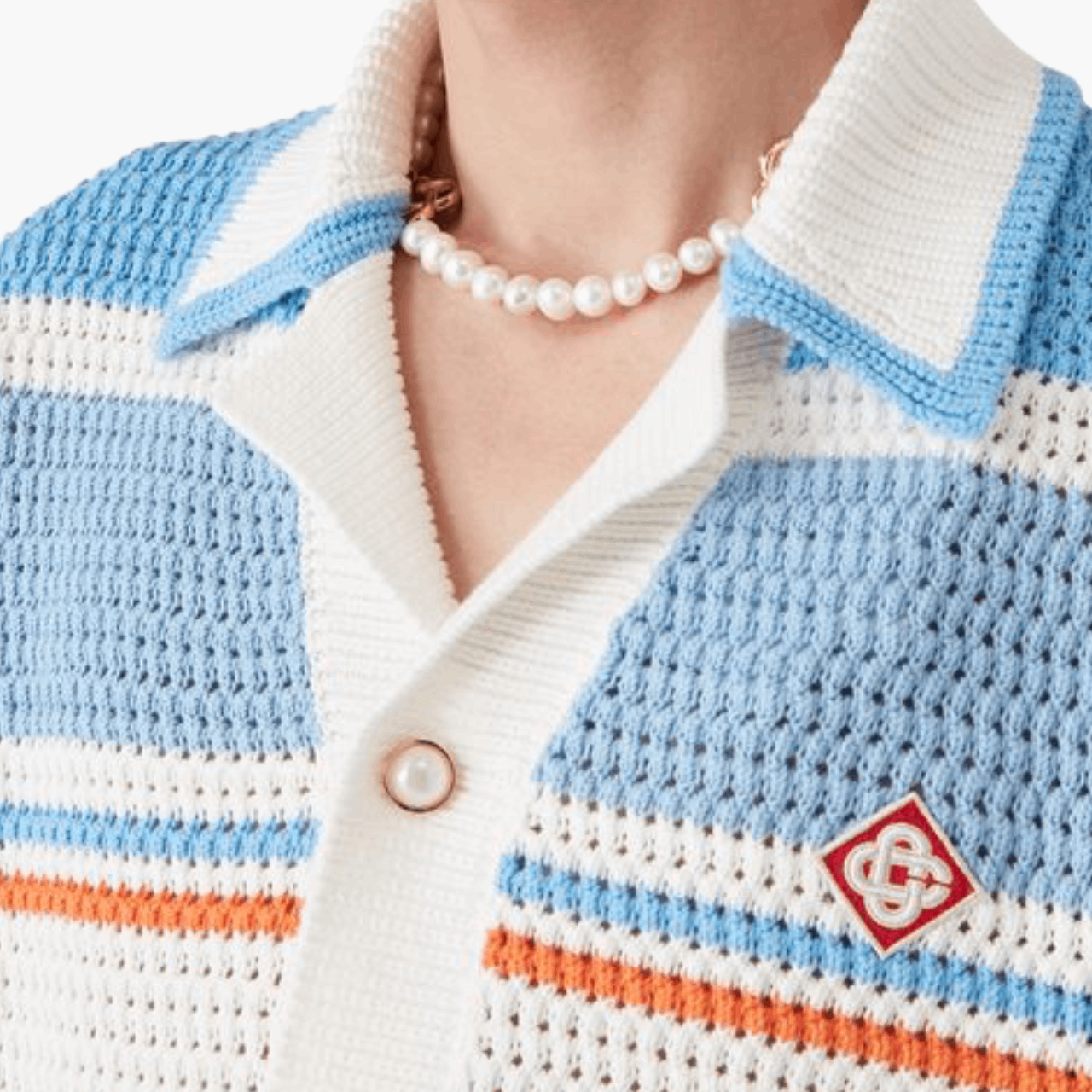 Chemise Casablanca Crochet Tennis