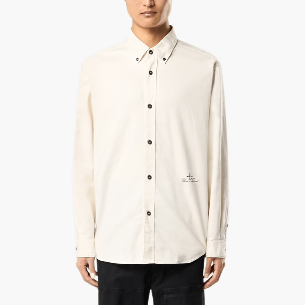 Chemise oxford logo brodé