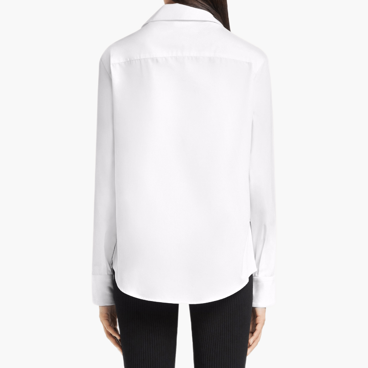 Poplin shirt with chest pocket