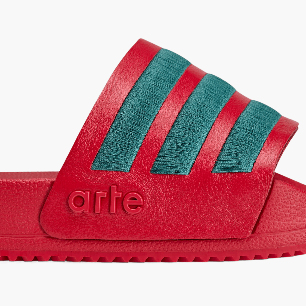 Claquette Adidas x Arte Adilette Rouge/Vert