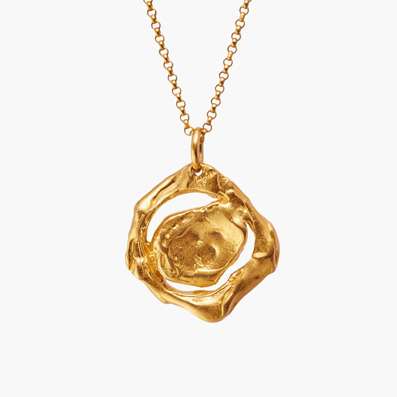 Collier Amuleto Plaqué Or Simuero