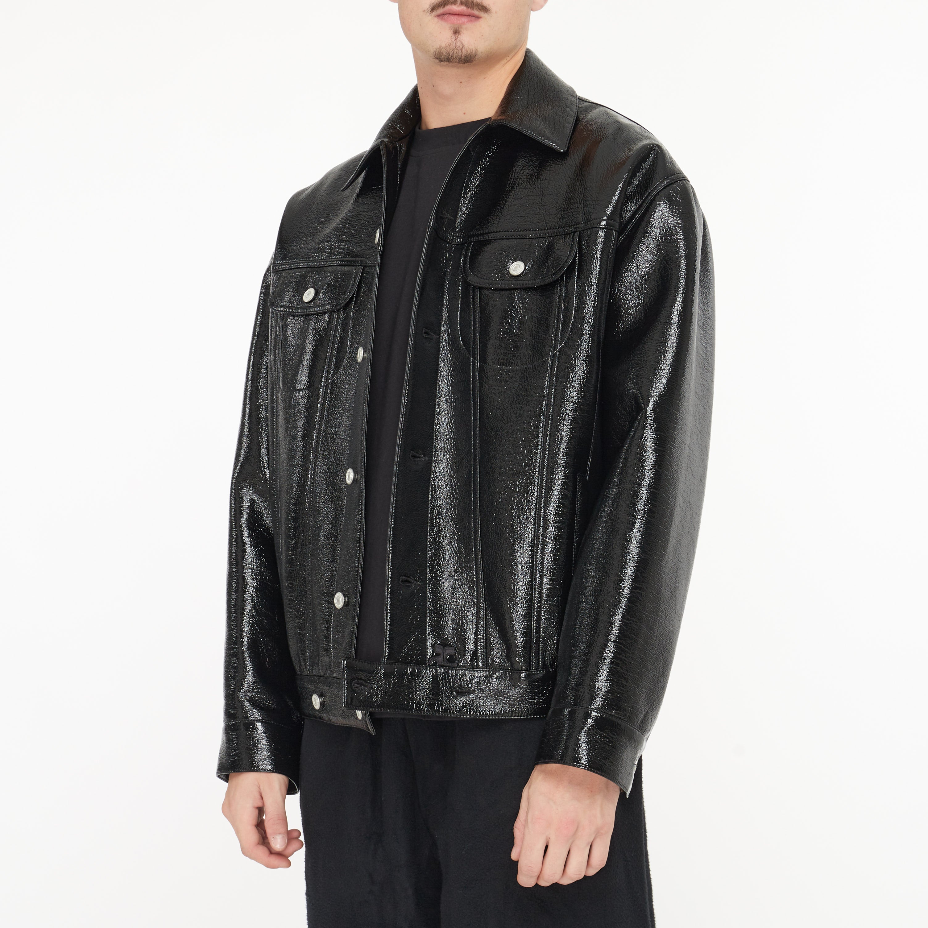 Veste courreges online vinyle noire