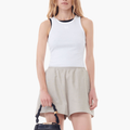 Soft cotton ribbed tank top