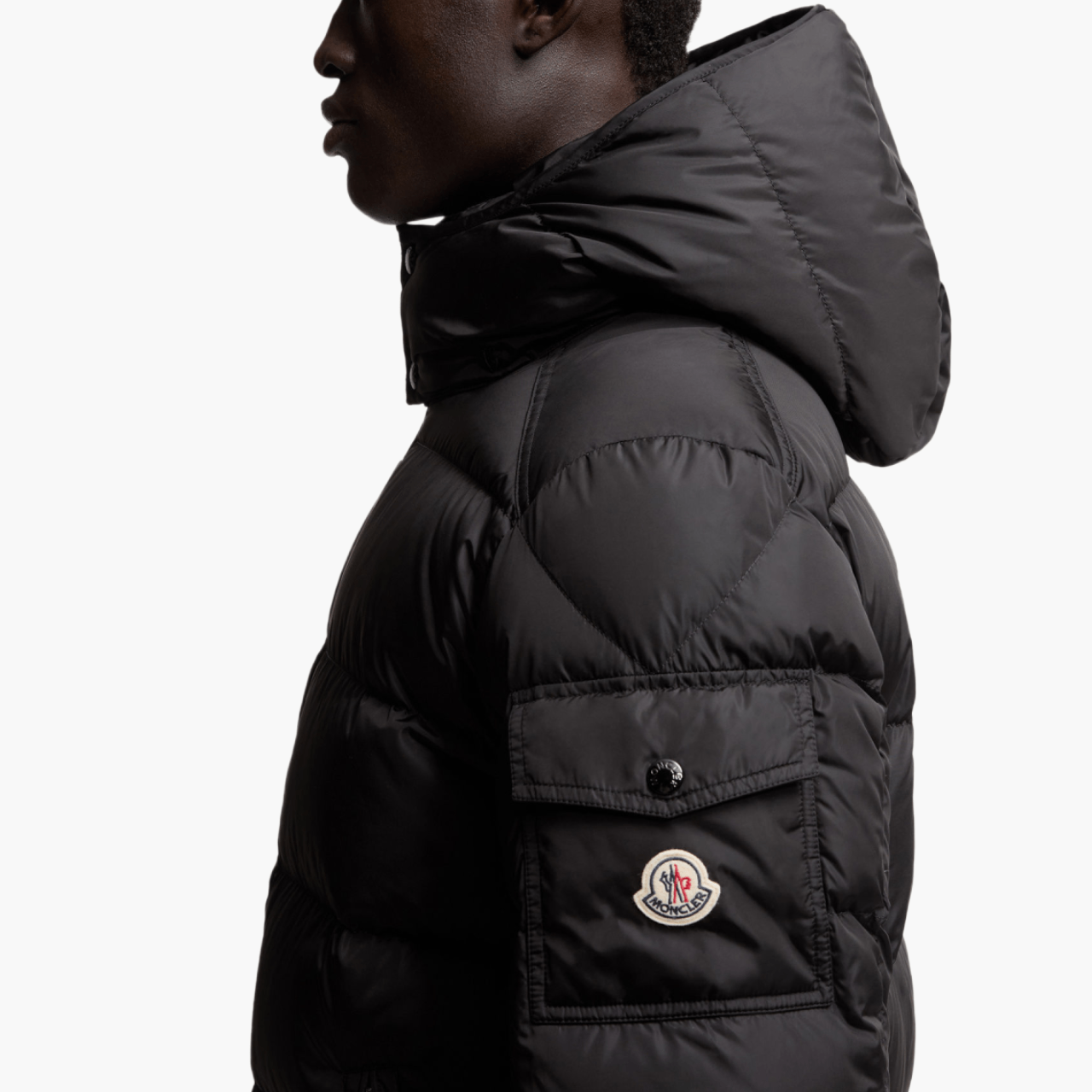Moncler Maya matte black down jacket