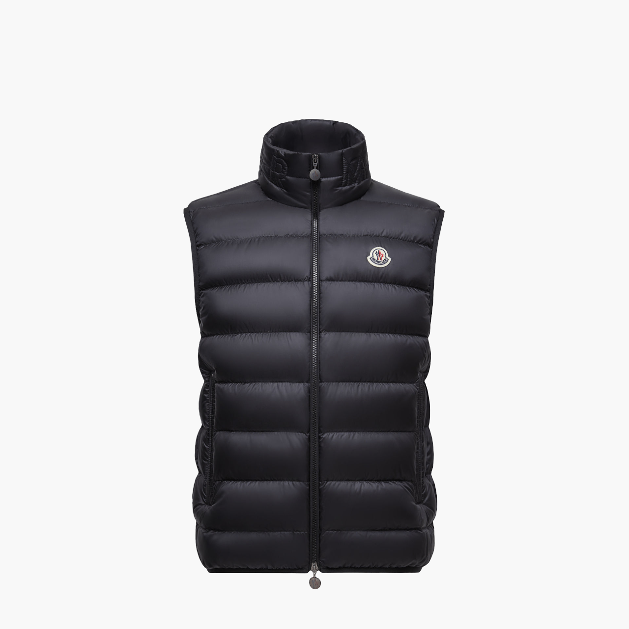 Moncler sleeveless black down jacket