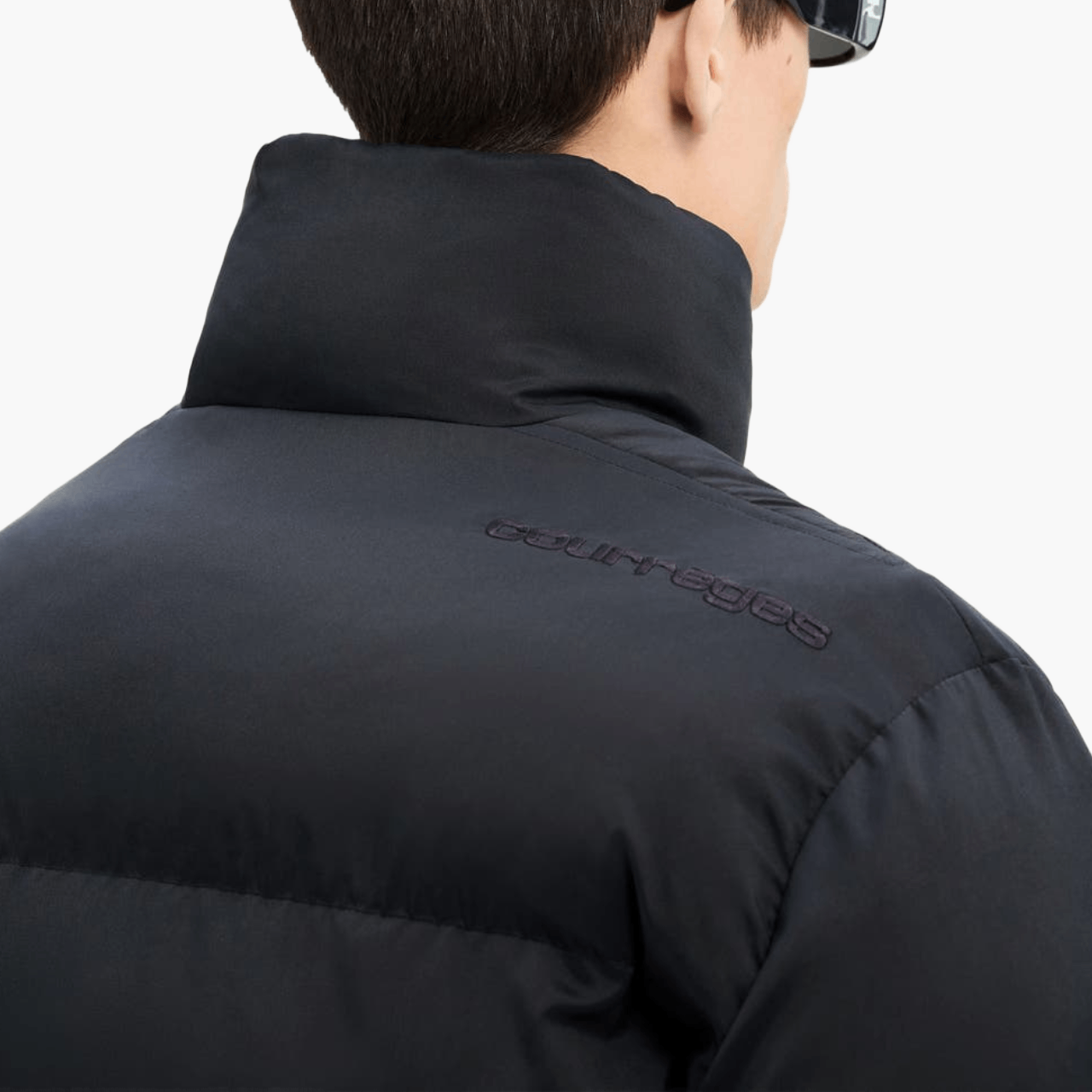 Courrèges black nylon down jacket