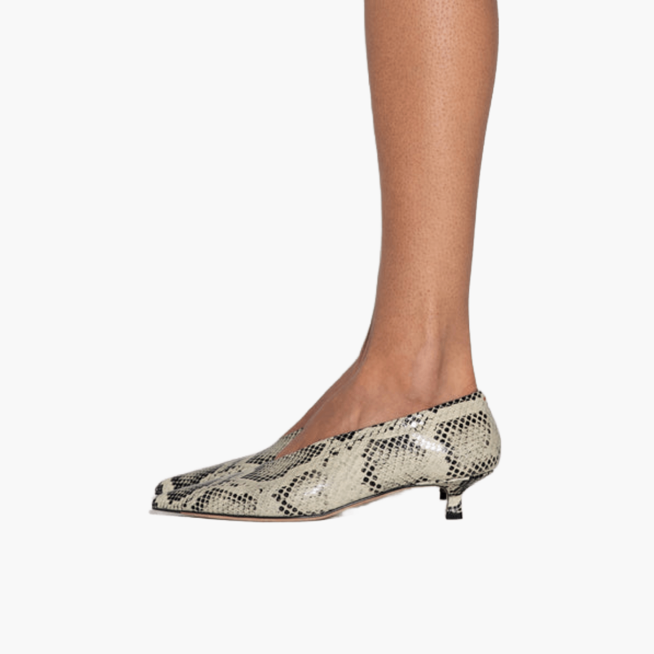 Escarpins Aeyde Clara Creamy Snake