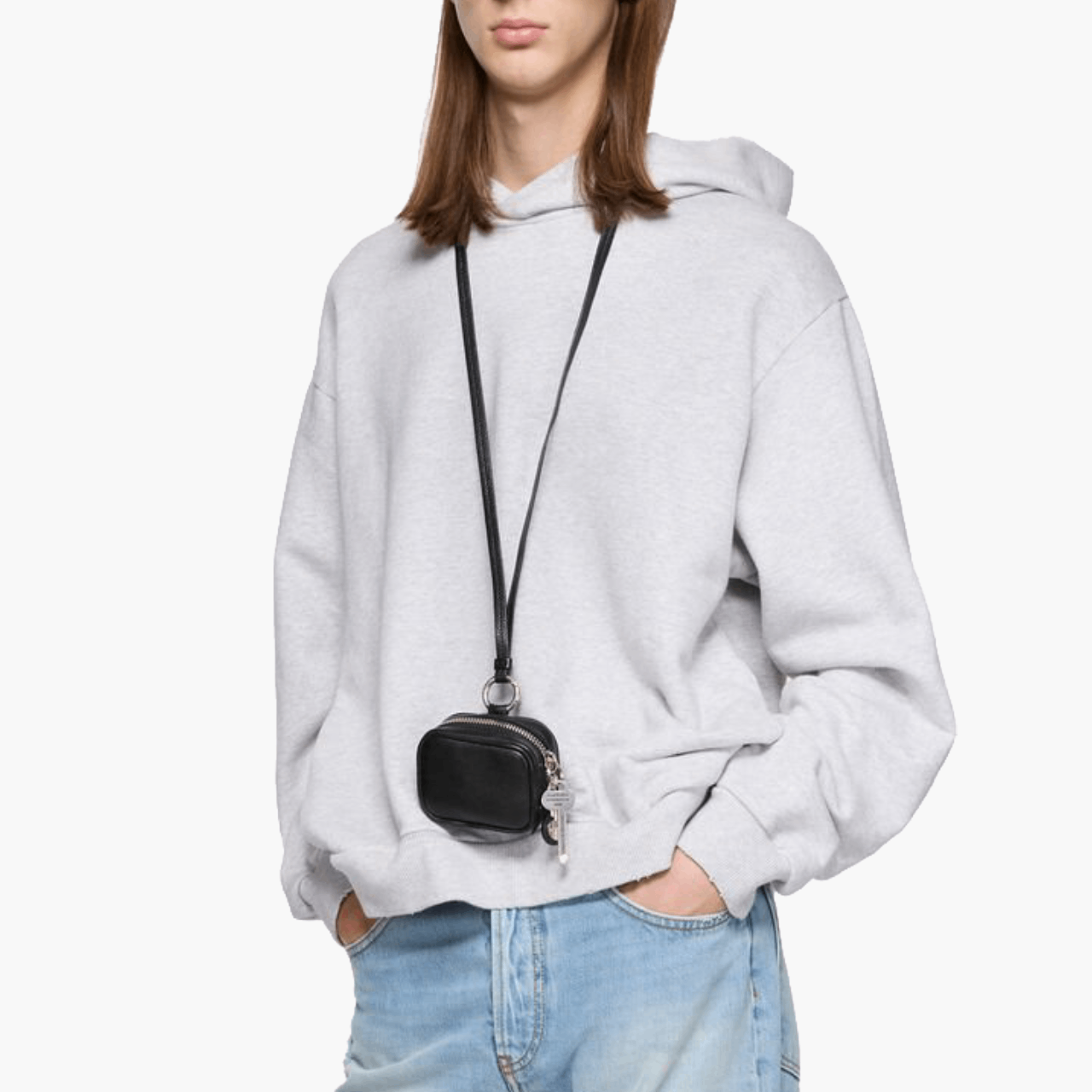 Étui écouteurs Camero Clip cuir grainé