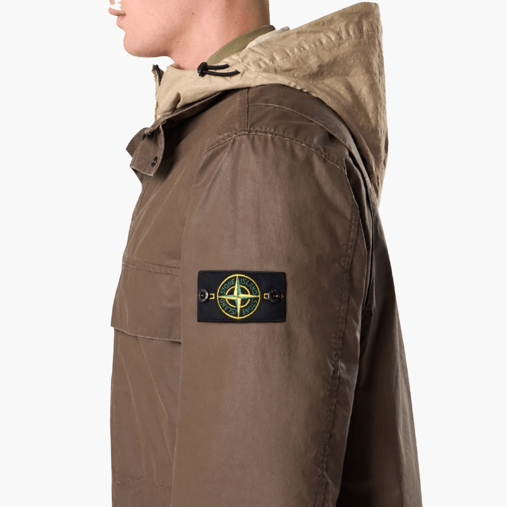Field jacket en coton ciré