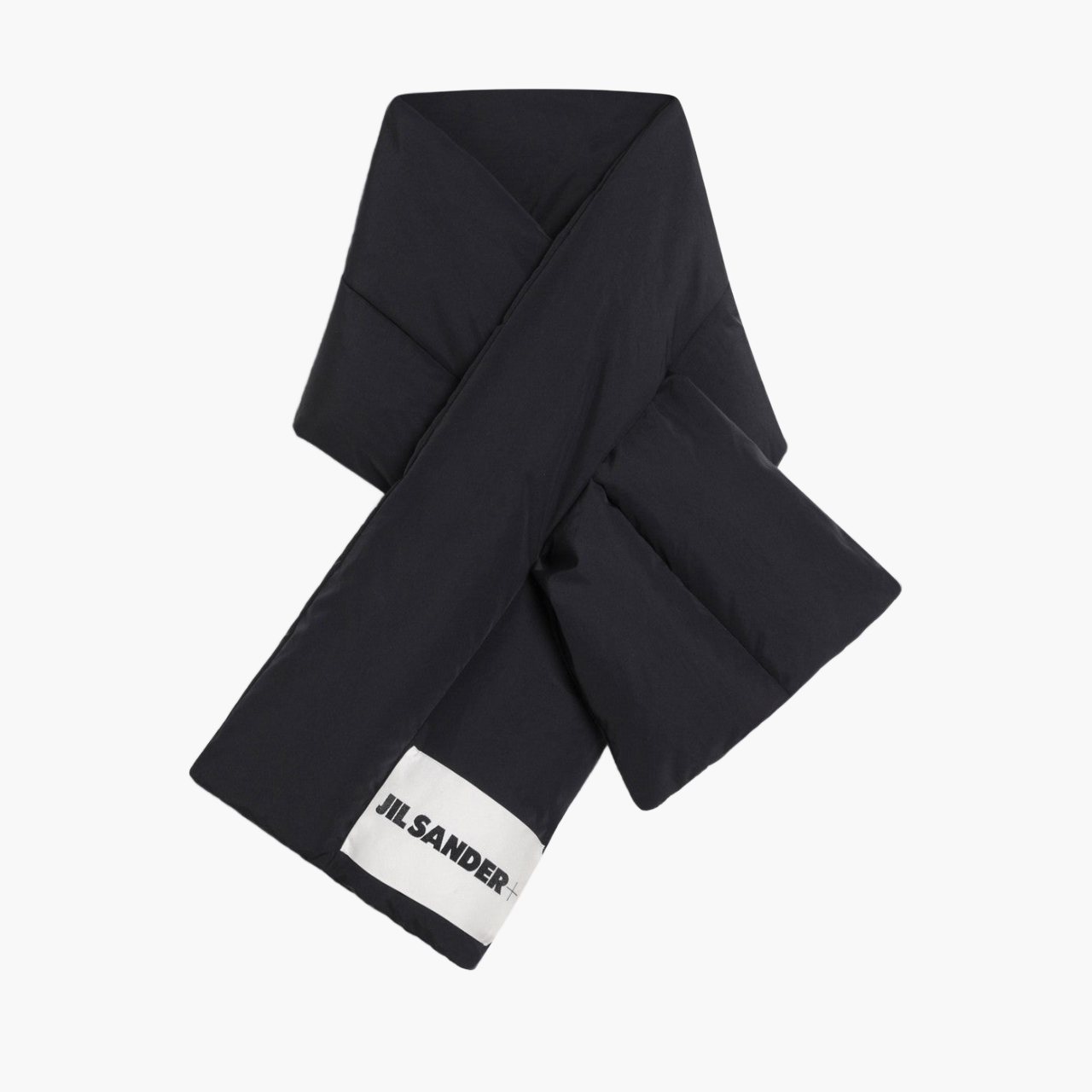 Foulard Jil Sander matelassé noir