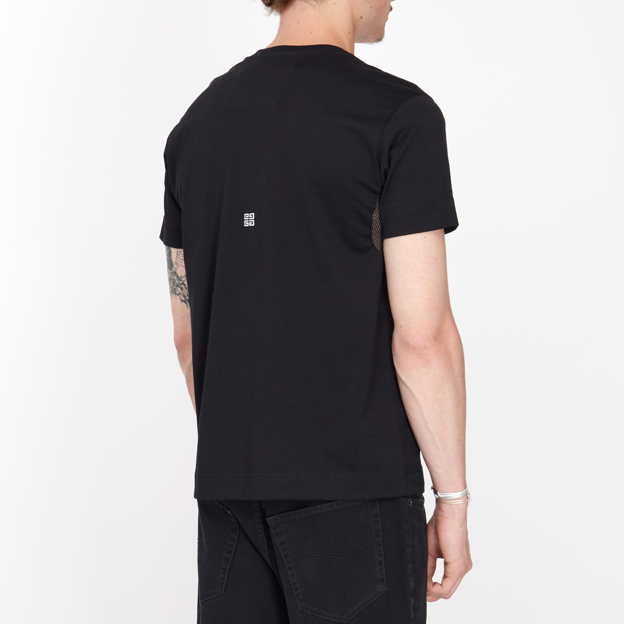 Givenchy Bubble Patch Black Tee Shirt