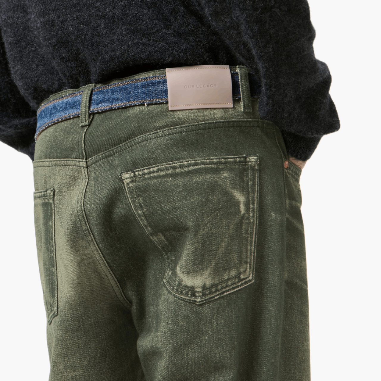 Jean Third Cut trompe-l’œil Black Aurora