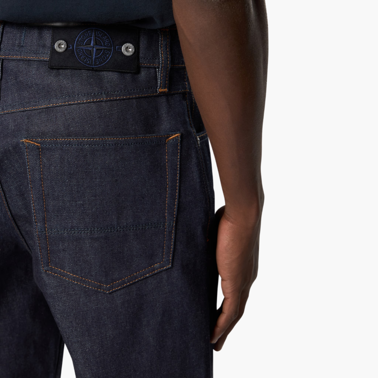 Jean Stone Island ample indigo raw