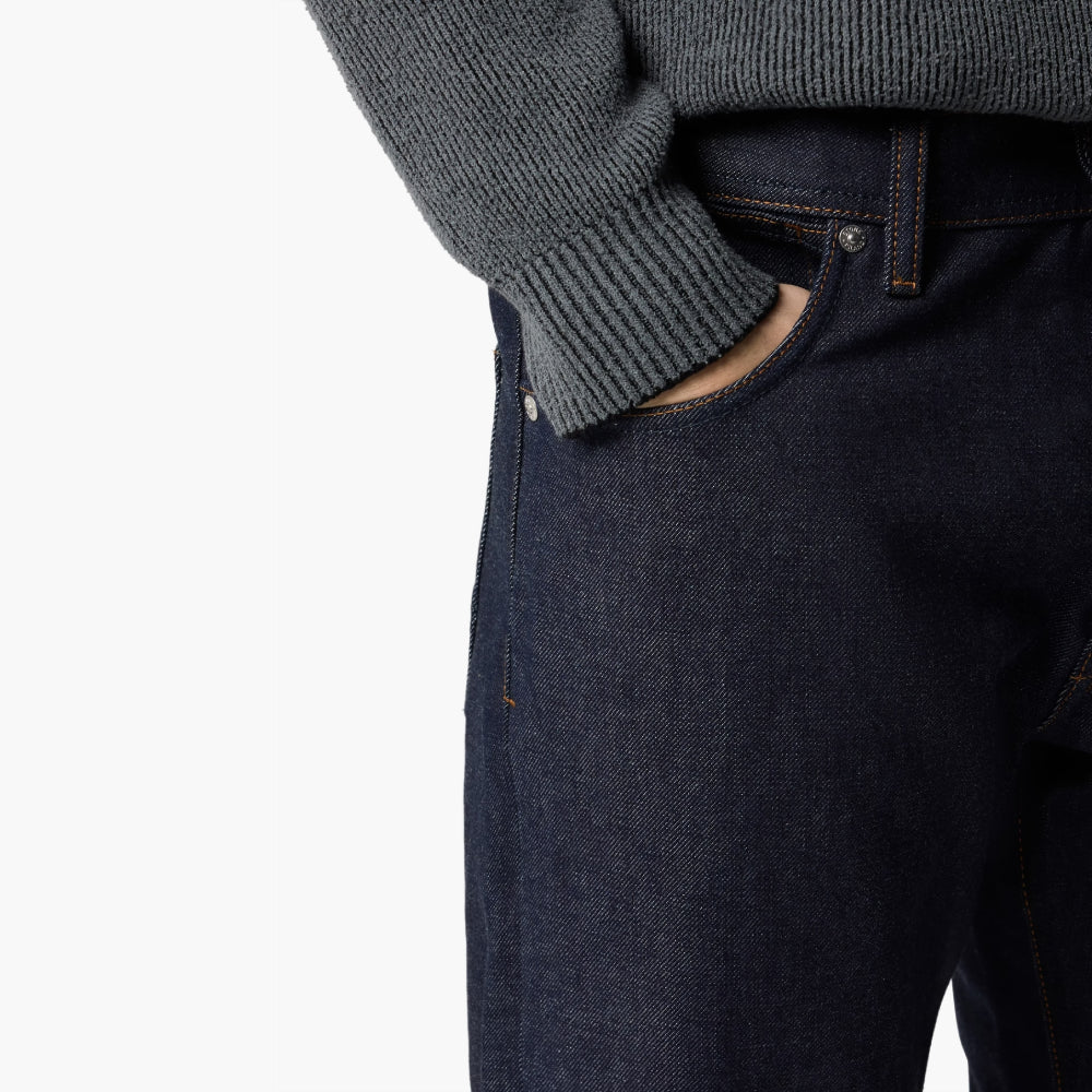 Jean Stone Island — regular denim raw indigo