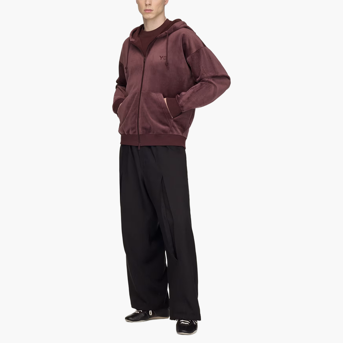 Sweat zippé « Velvet Zip » Night Red