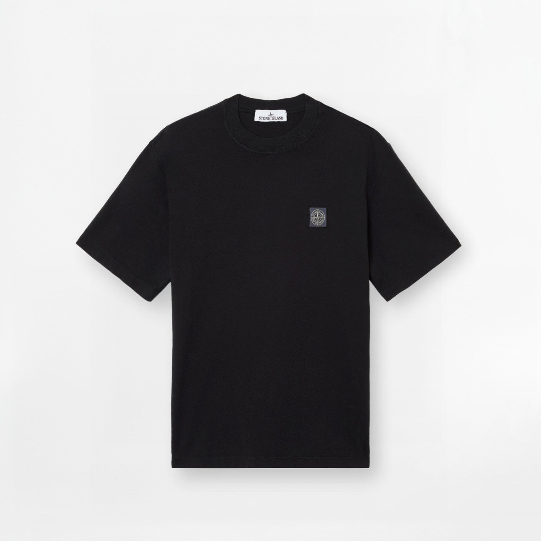 T-shirt Stone Island Combed Organic Cotton Jersey 2100034 Noir