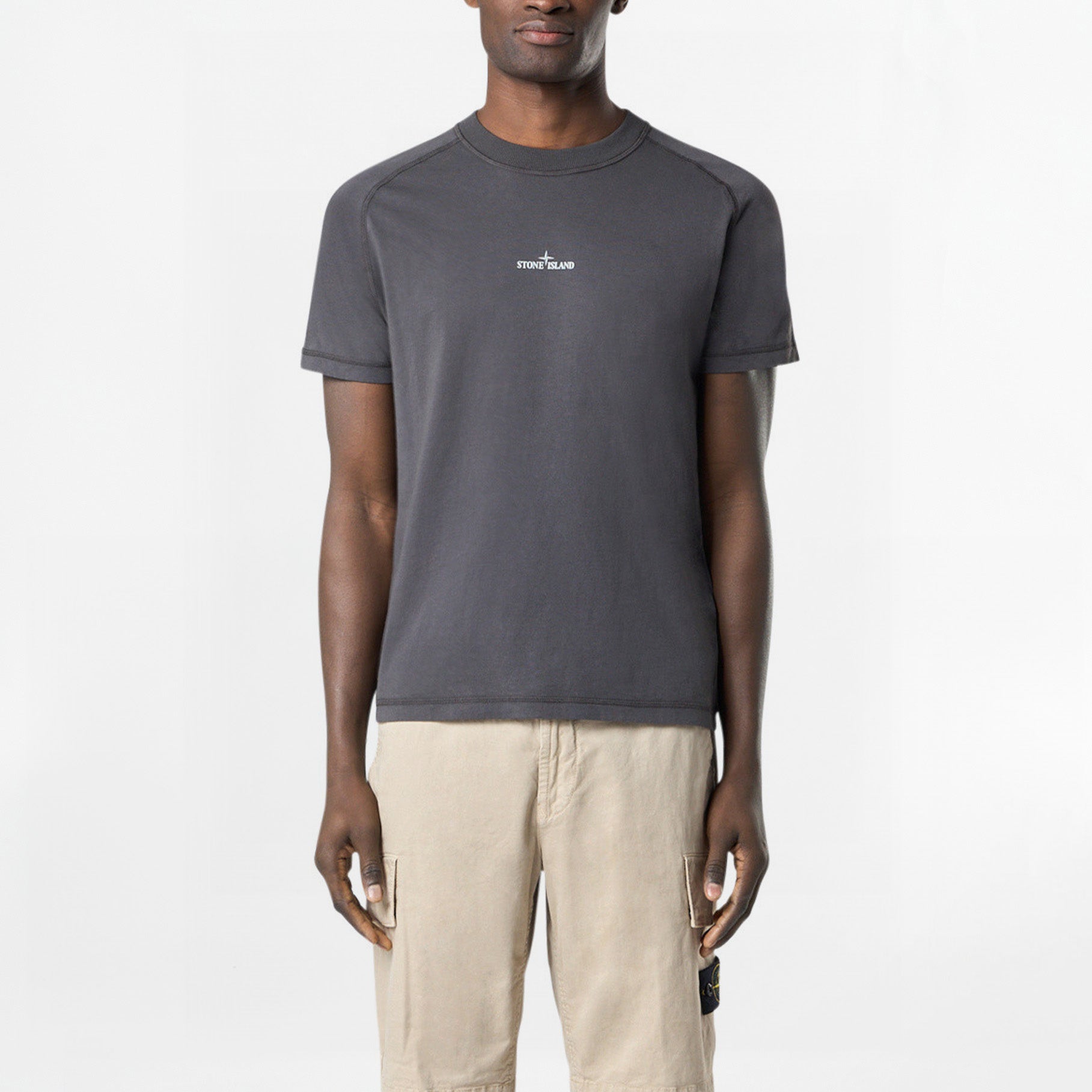 T-shirt Stone Island Organic Cotton Jersey 2100020 Gris