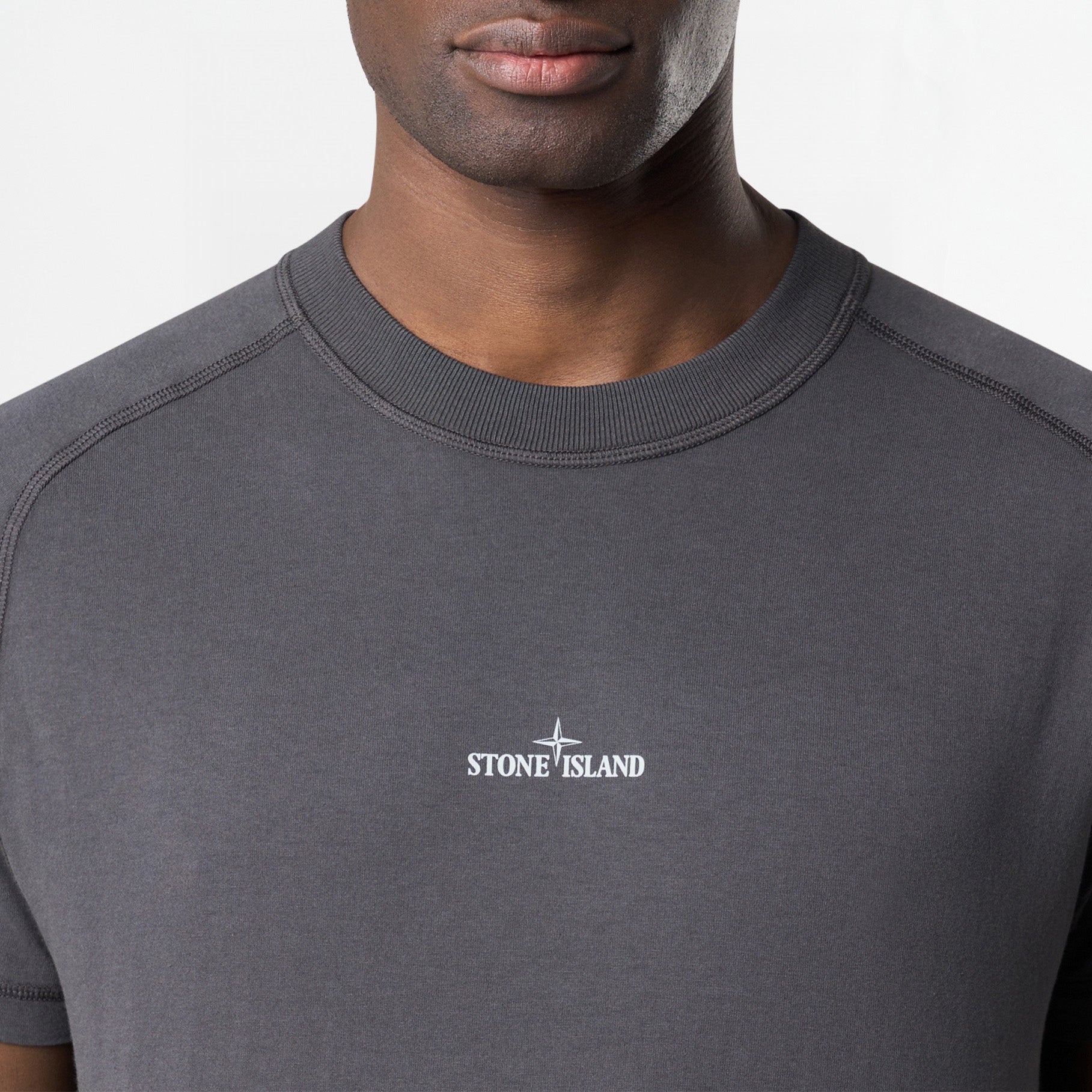 T-shirt Stone Island Organic Cotton Jersey 2100020 Gris