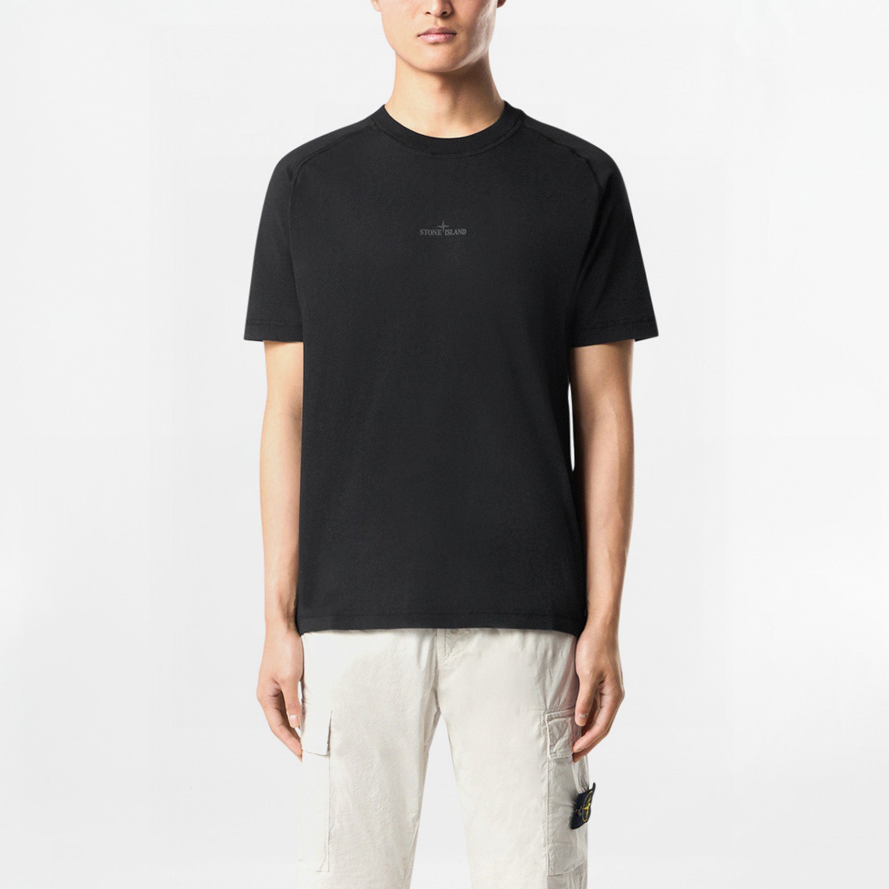 T-shirt Stone Island Organic Cotton Jersey 2100020 Noir