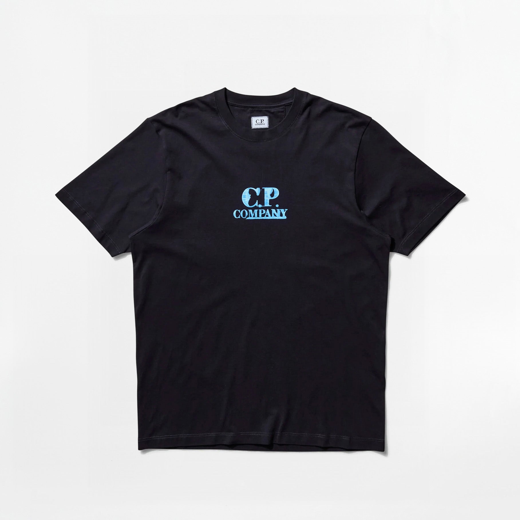 T-shirt C.P. Company 30/1 Graphic Logo Total Eclipse