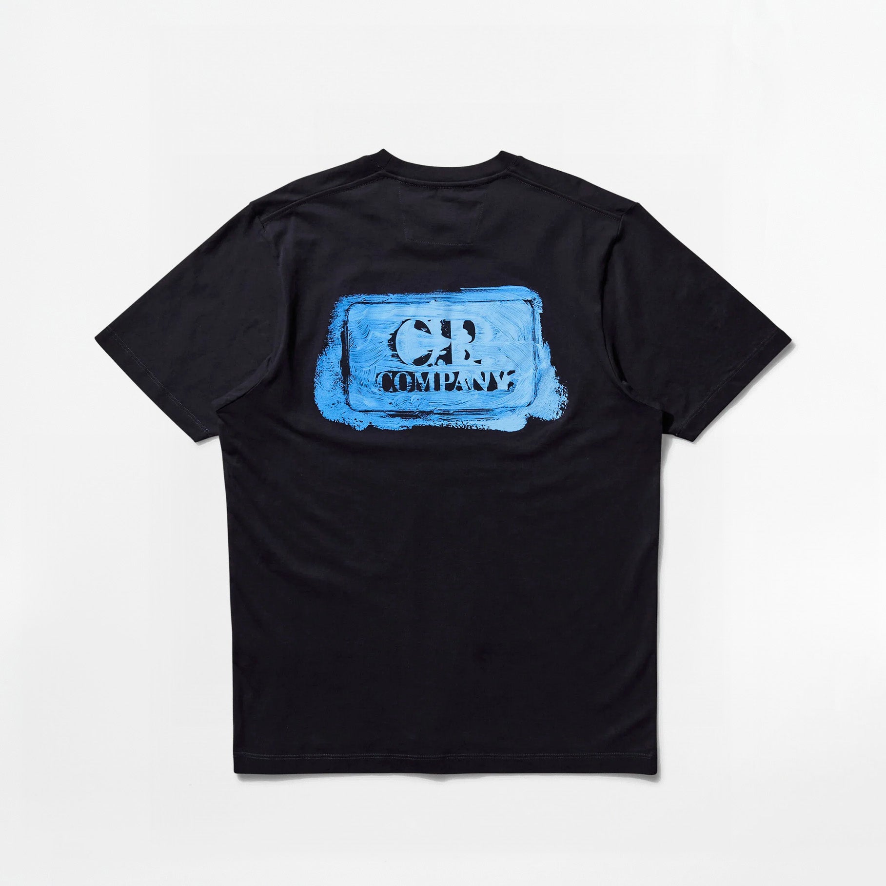 T-shirt C.P. Company 30/1 Graphic Logo Total Eclipse