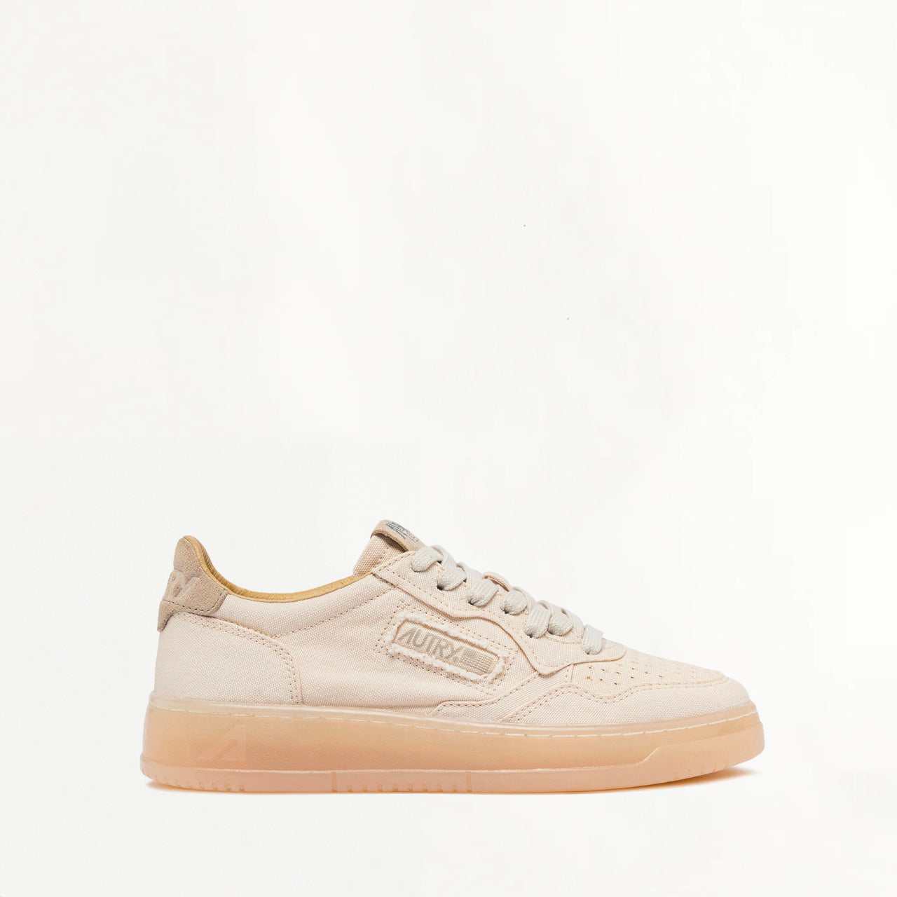 Sneakers Autry Medalist Canvas Beige et Gomme CA01