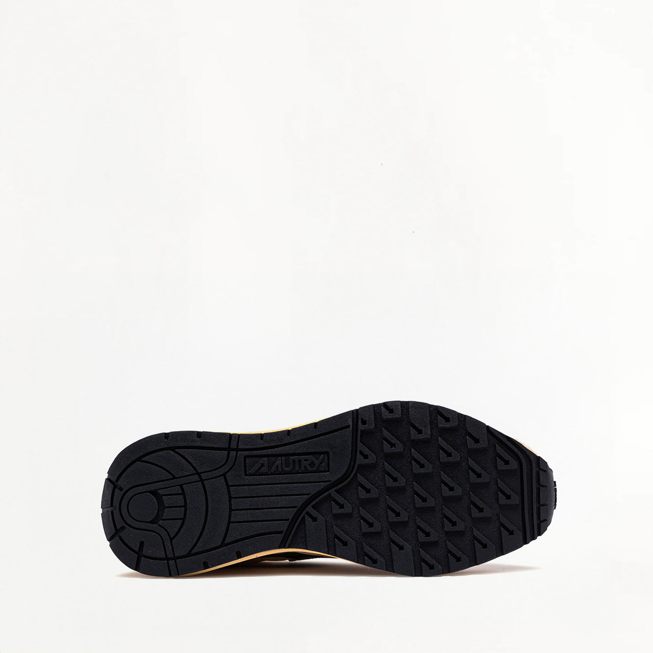 Sneakers Autry Reelwind Low en Nylon, Daim et Cuir Écru et Mountain