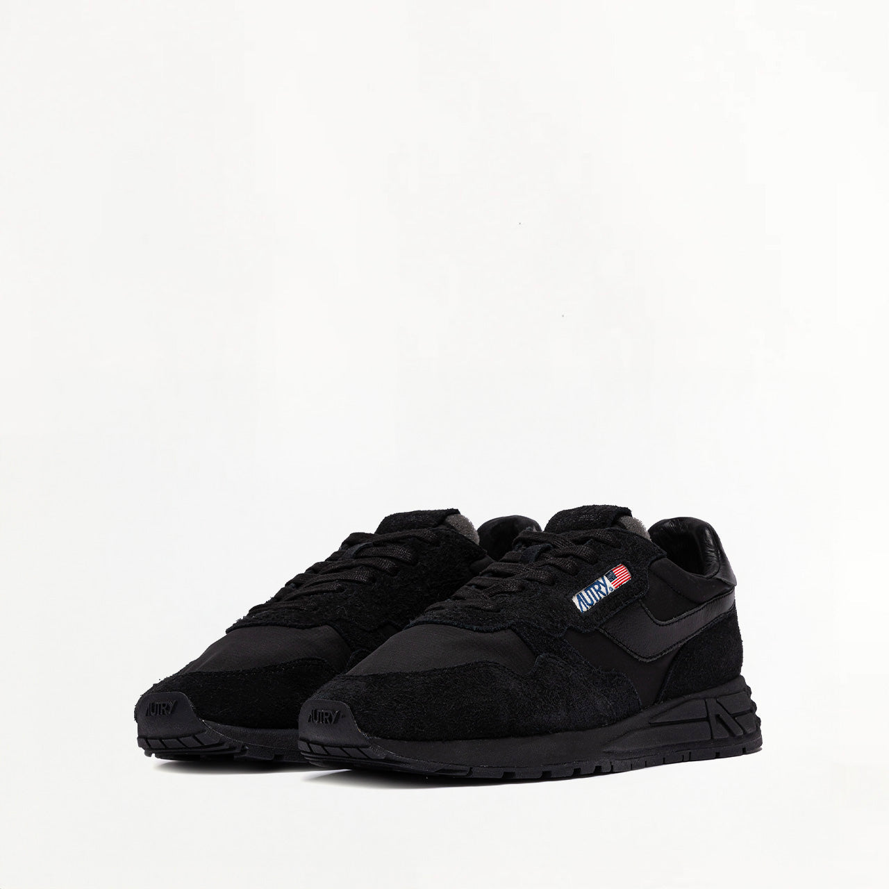 Sneakers Autry Reelwind Low en Nylon, Daim et Cuir Noir