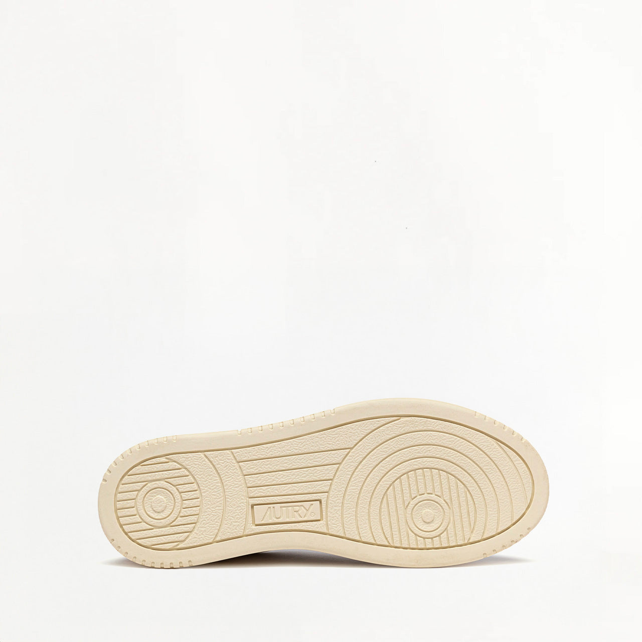 Sneakers Autry Medalist Low en Cuir et Daim Blanc et Beige