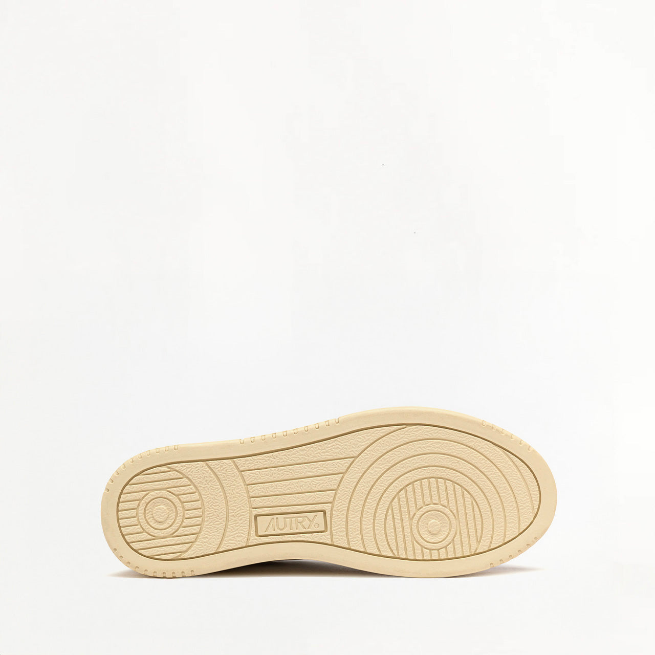 Sneakers Autry Medalist Low en Cuir et Daim Blanc et Orange