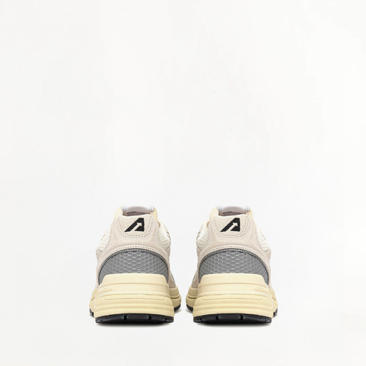 Sneakers Autry Hyperway en Mesh et Daim Blanc et Argent