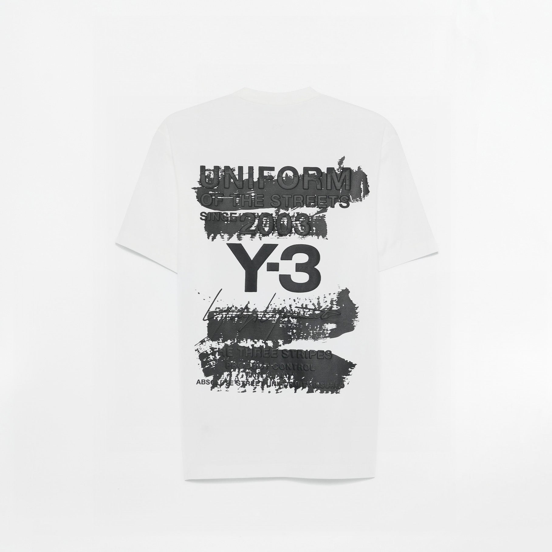 T-shirt Y-3 Logo Dos Blanc