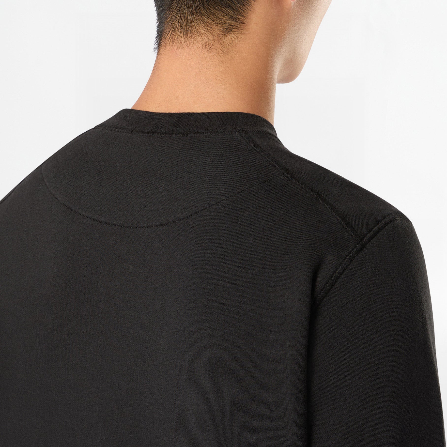 Sweat-shirt Stone Island Organic Cotton Fleece 6100044 Noir