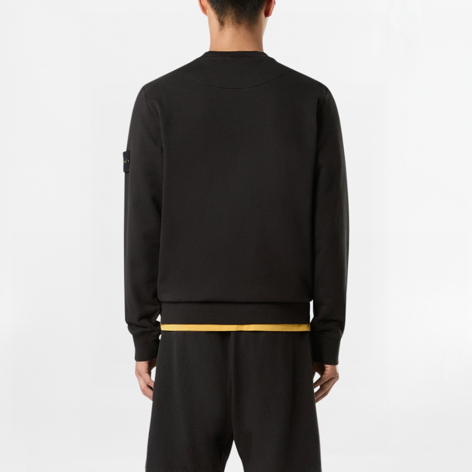 Sweat-shirt Stone Island Organic Cotton Fleece 6100044 Noir