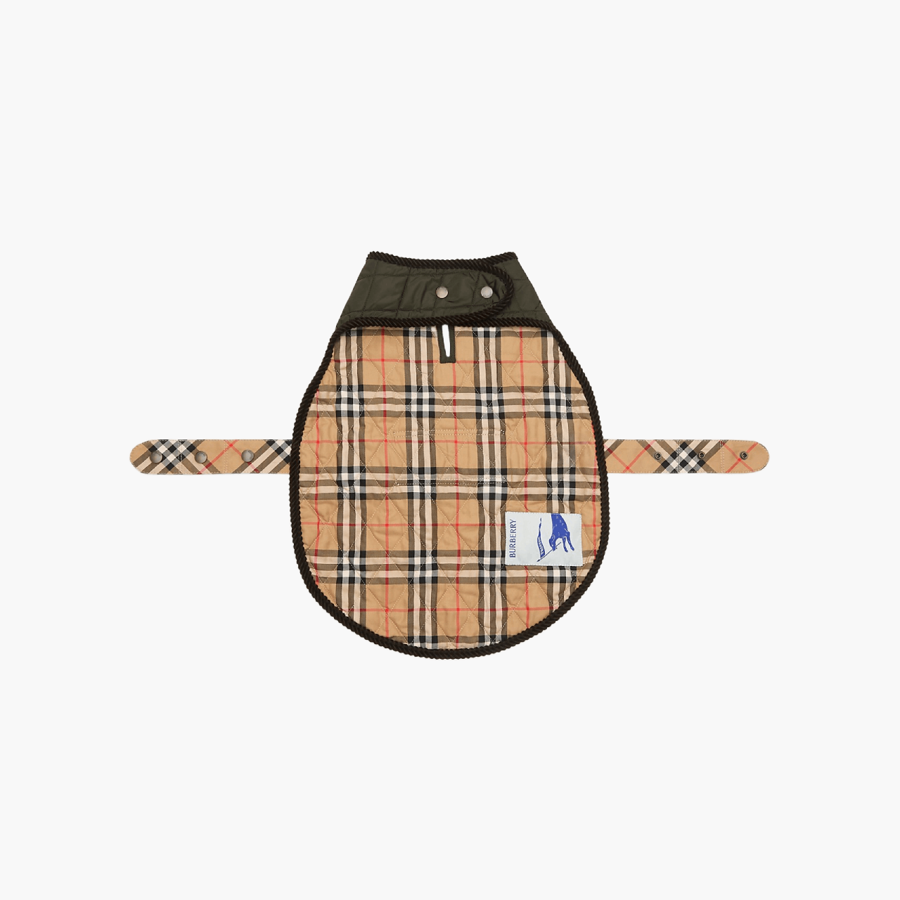 Manteau pour chien nylon matelassé Check