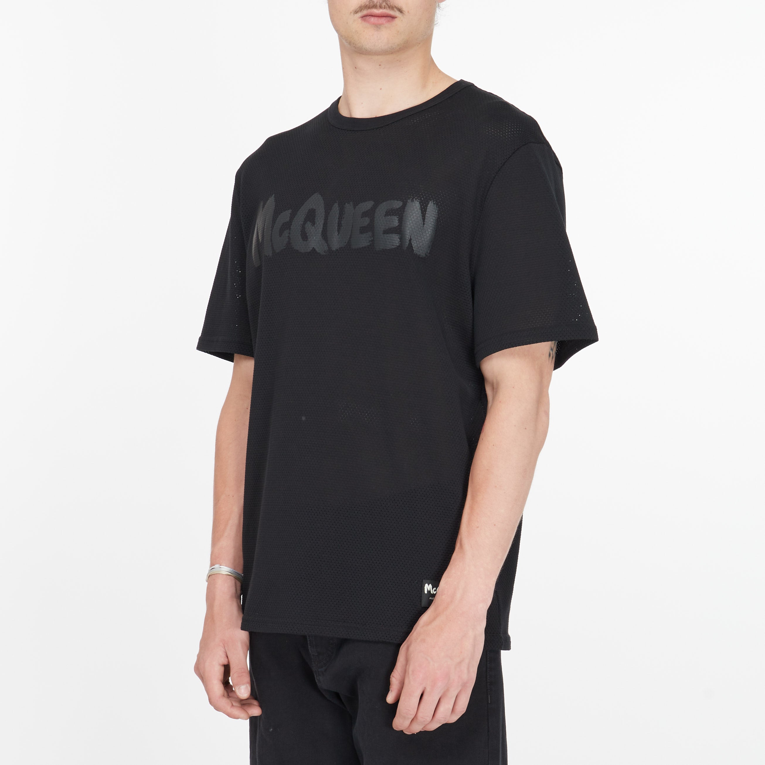 Tee Shirt McQueen Graffiti Noir