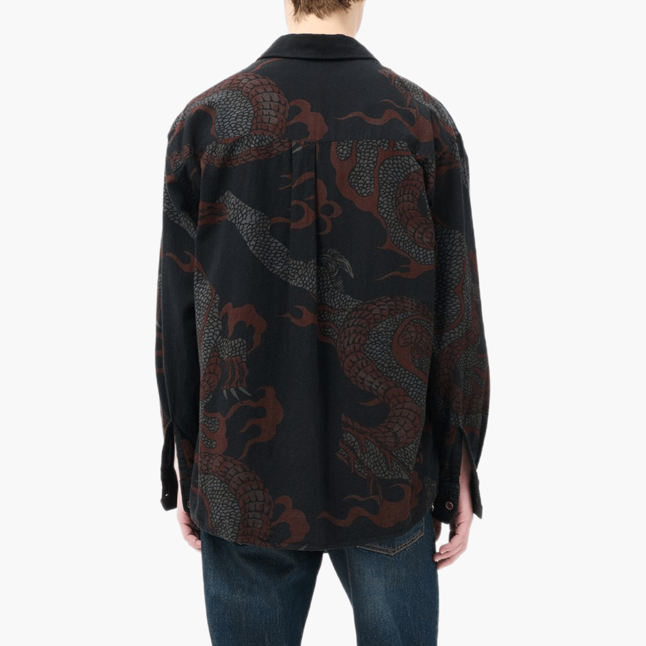 Our Legacy Above Shirt Brown Snake Print
