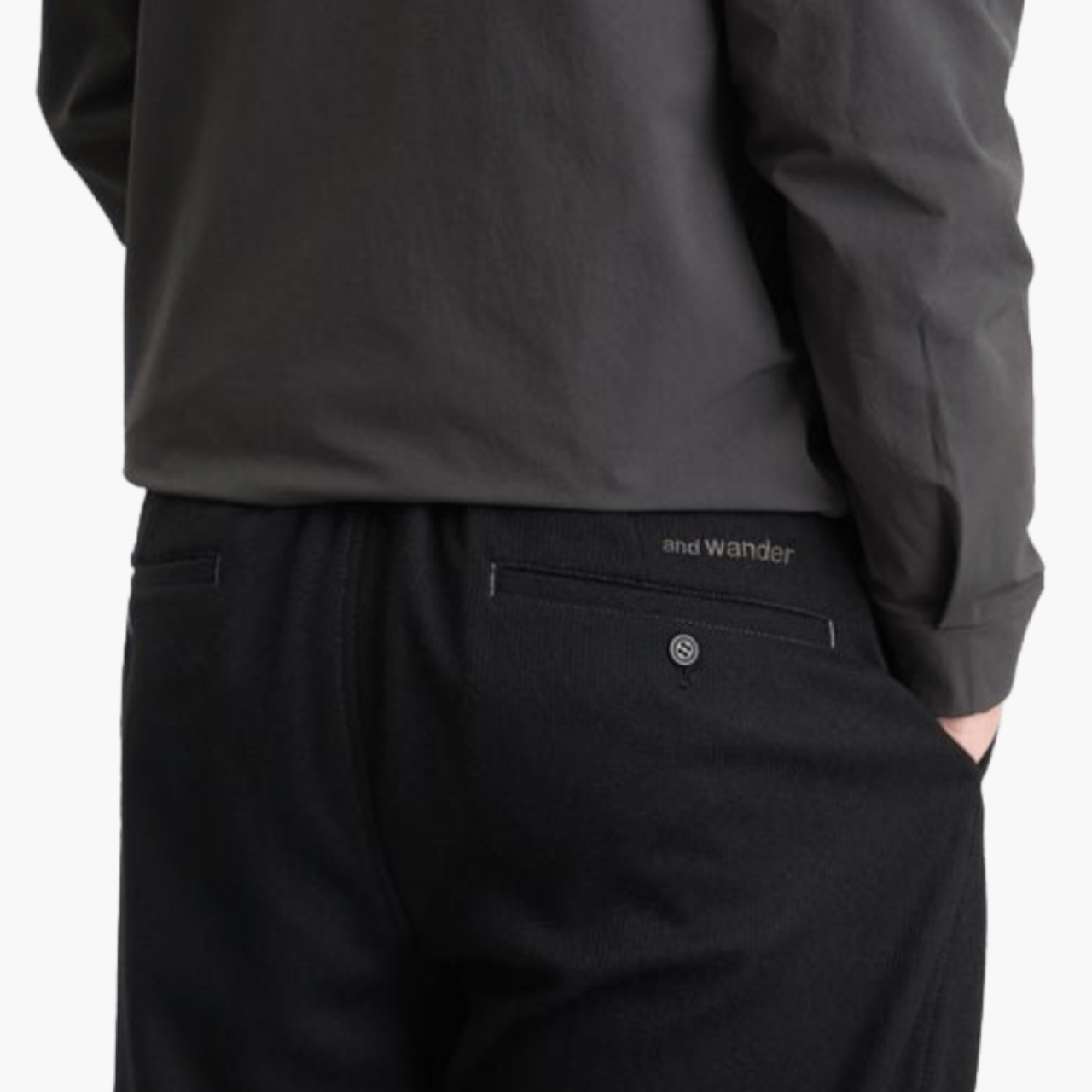 Pantalon And Wander Tweed Noir