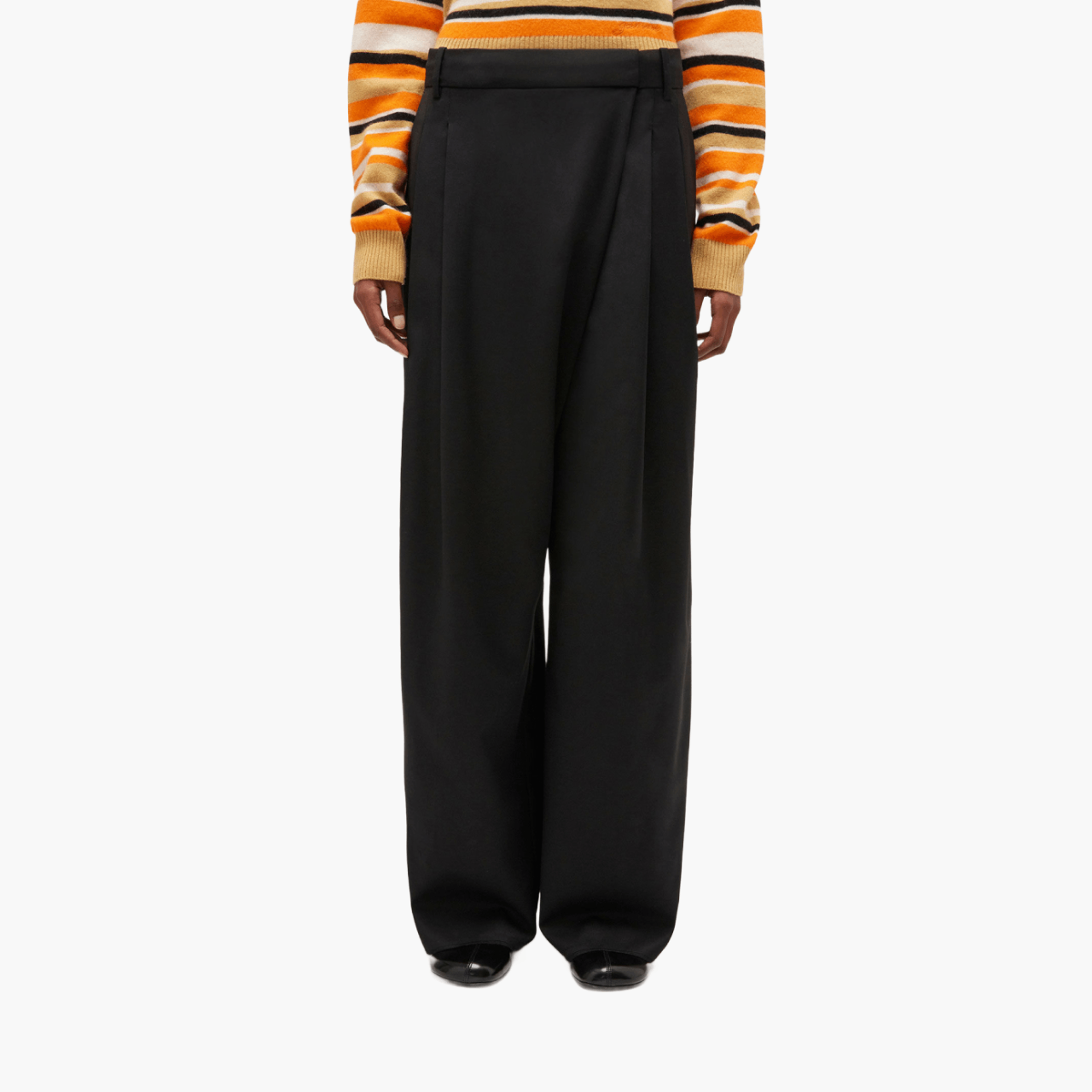 Pantalon Ganni Croisé Noir