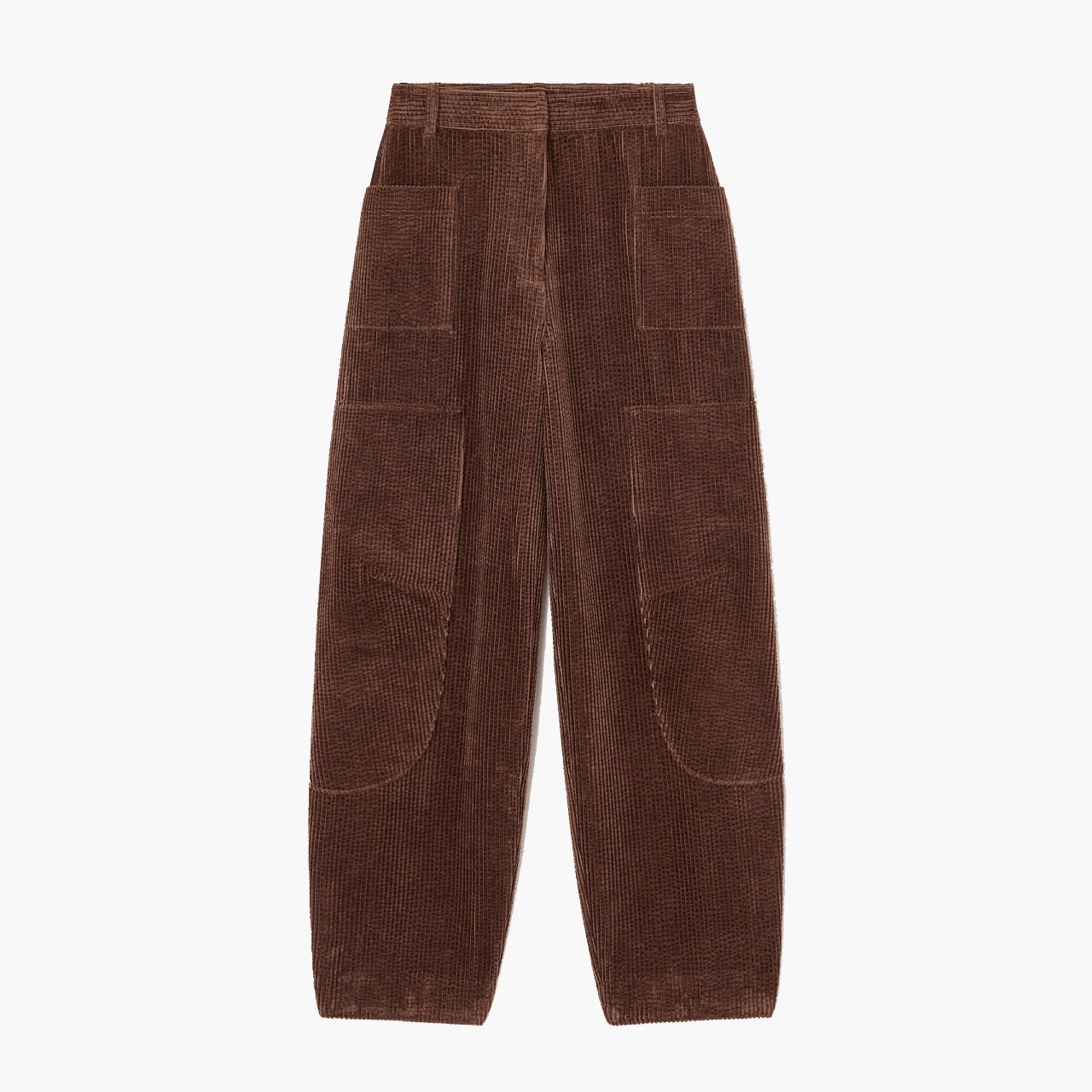 Pantalon Ganni Velours Marron