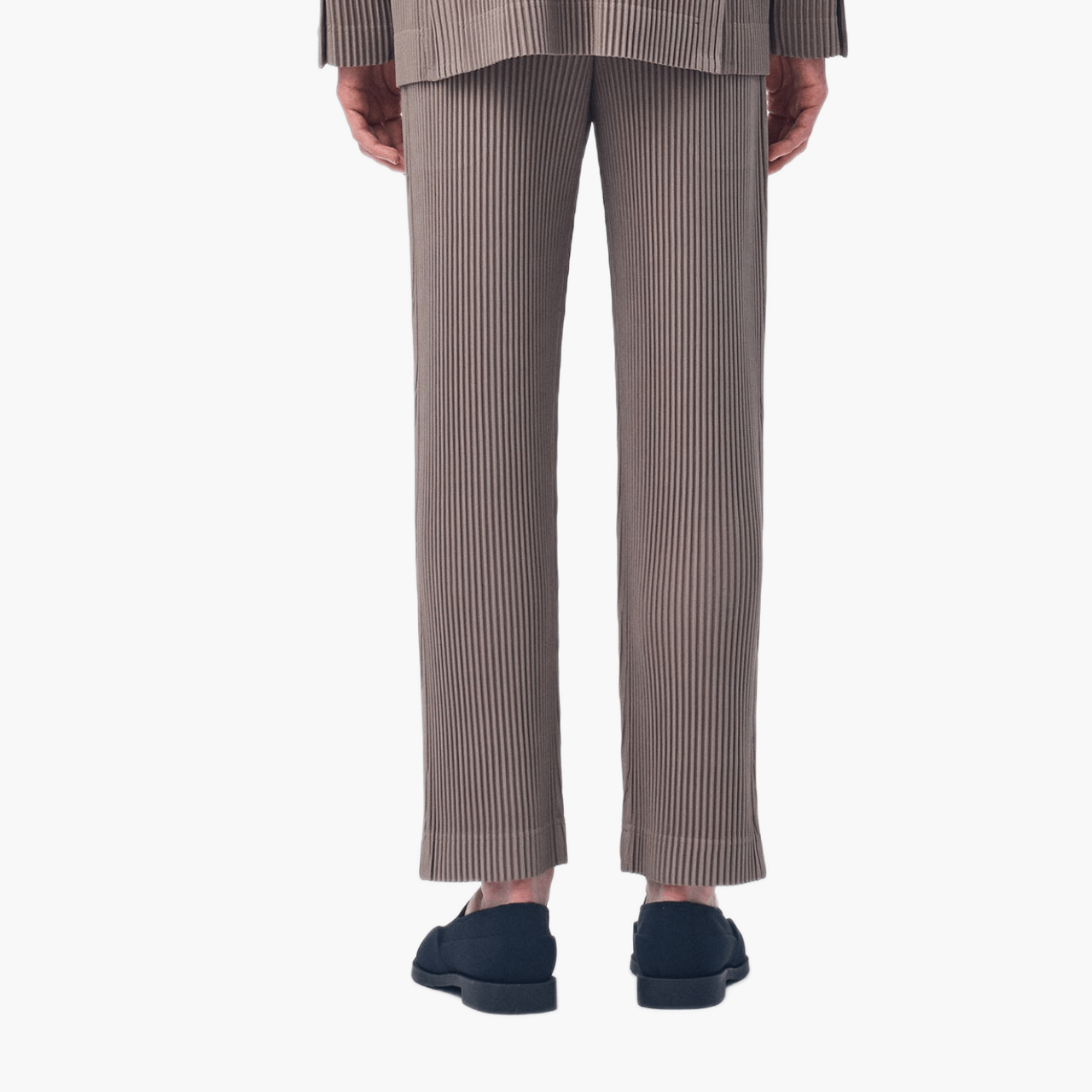 Pantalon Plissé Homme Plissé Gris